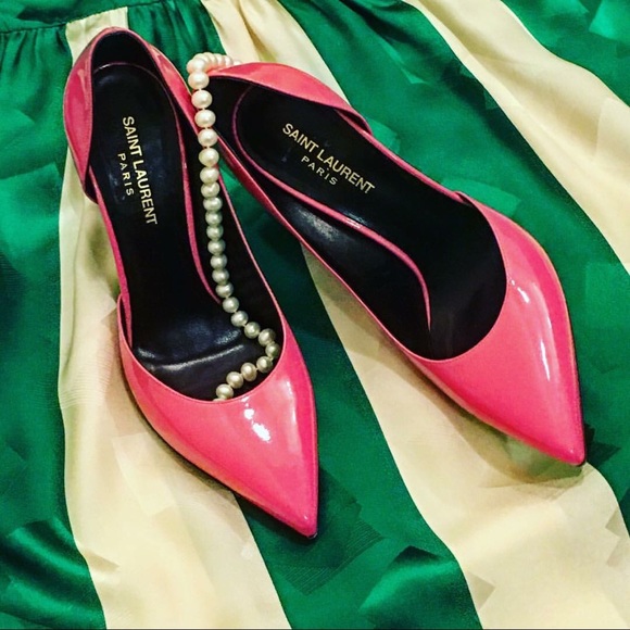 Saint Laurent Shoes - Authentic Saint Laurent Patent D’Orsay Pumps